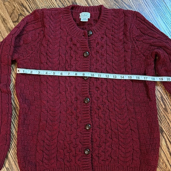 L.L. Bean Cable Cardigan Sweater - Picture 5 of 5